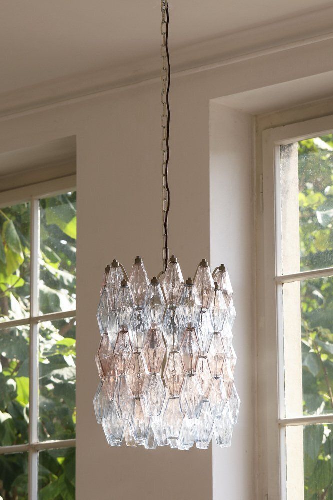 Model Poliedri Chandelier By Carlo Scarpa For Venini, 1955 photo furniture