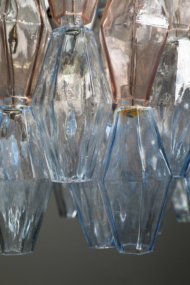 Model Poliedri Chandelier By Carlo Scarpa For Venini, 1955 photo Lighting