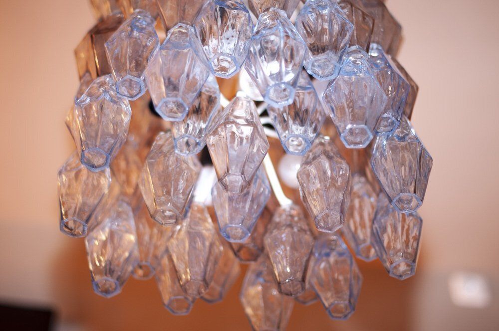 4800.0 Model Poliedri Chandelier By Carlo Scarpa For Venini, 1955 photo