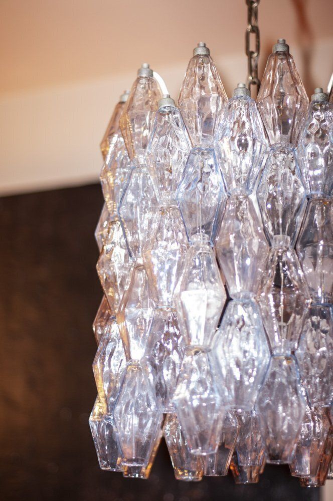 photo buy Model Poliedri Chandelier By Carlo Scarpa For Venini, 1955