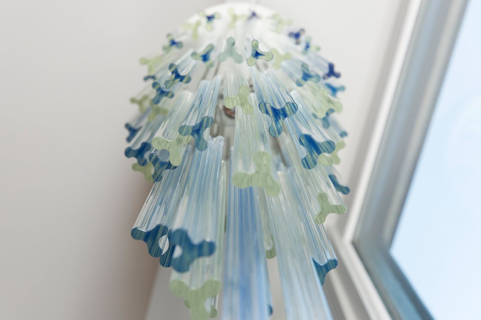 Italian Trilobo Chandelier From Venini, 1970s photo furniture