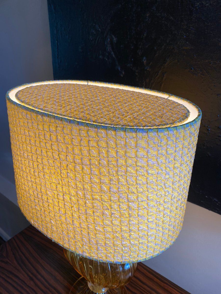 Murano Glass Table Lamps, Italy, 1965, Set Of 2 photo vintage