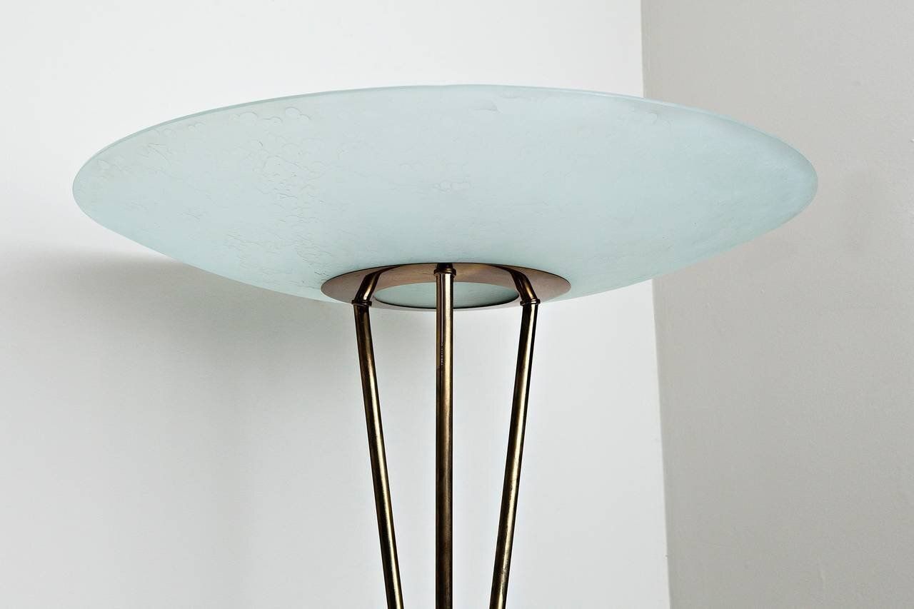 Italian Model 4075 Floor Lamp By Gaetano Sciolari For Stilnovo, 1950s photo for sale