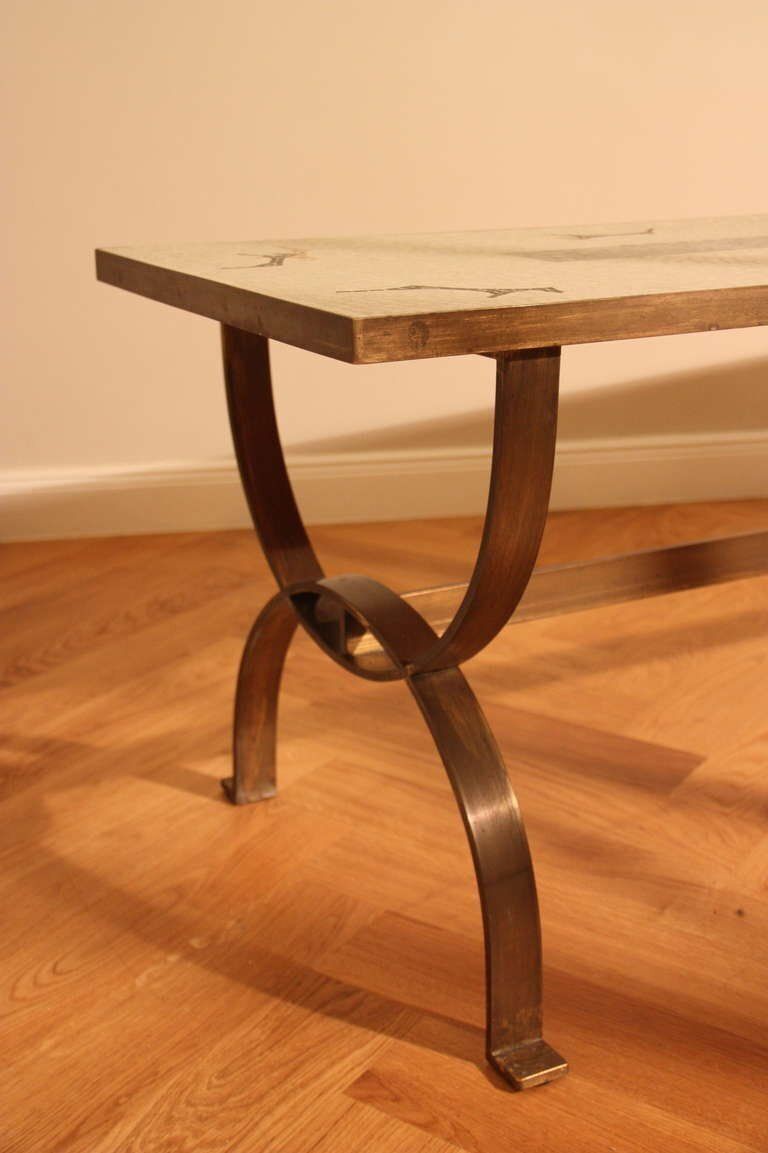 Mid Century French Mosaic Coffee Table, 1950s photo Furniture