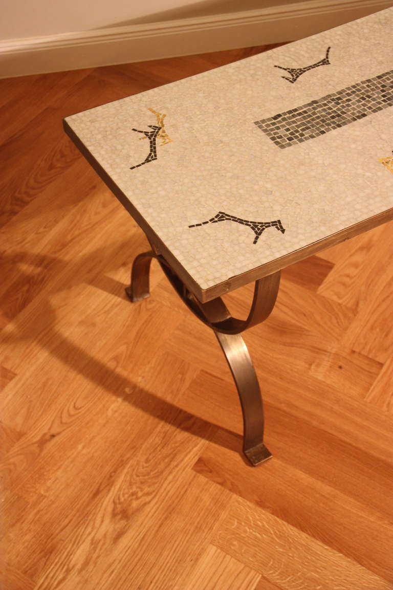 Mid Century French Mosaic Coffee Table, 1950s photo 1680.0