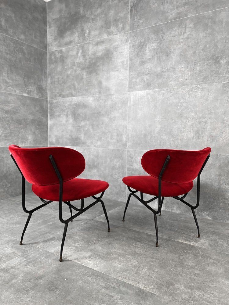 Set Of Armchairs By Gastone Rinaldi For Rima, 1950s photo Furniture