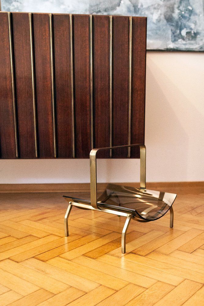 Magazine Rack From Fontana Arte, Italy, 1965 photo for sale