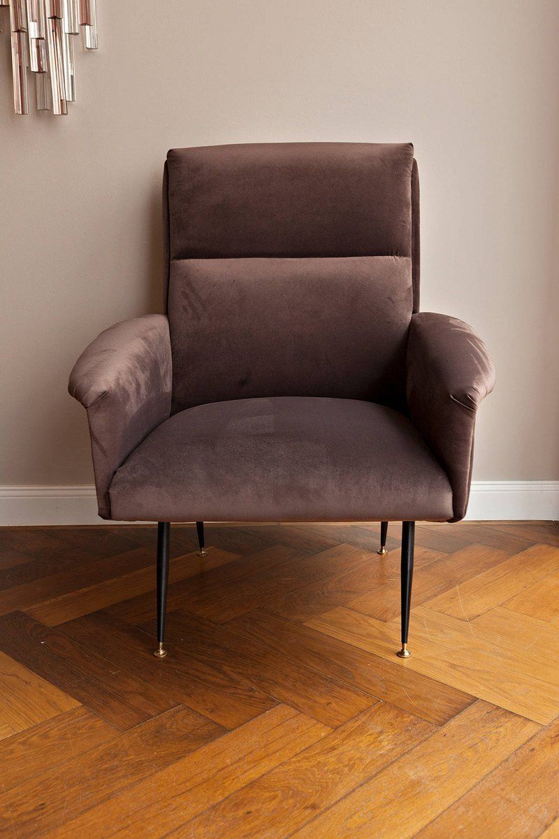 Set Of Mid Century Italian Armchairs
