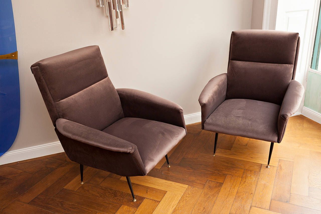 Set Of Mid Century Italian Armchairs photo for sale