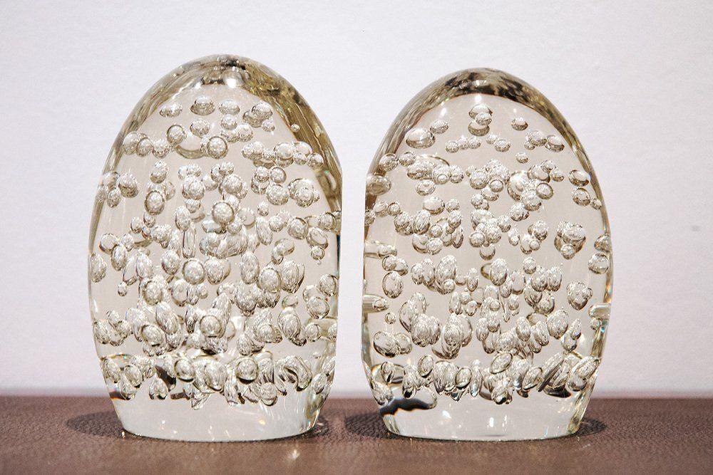 Murano Glass Bookends, Italy, 1960s, Set Of 2