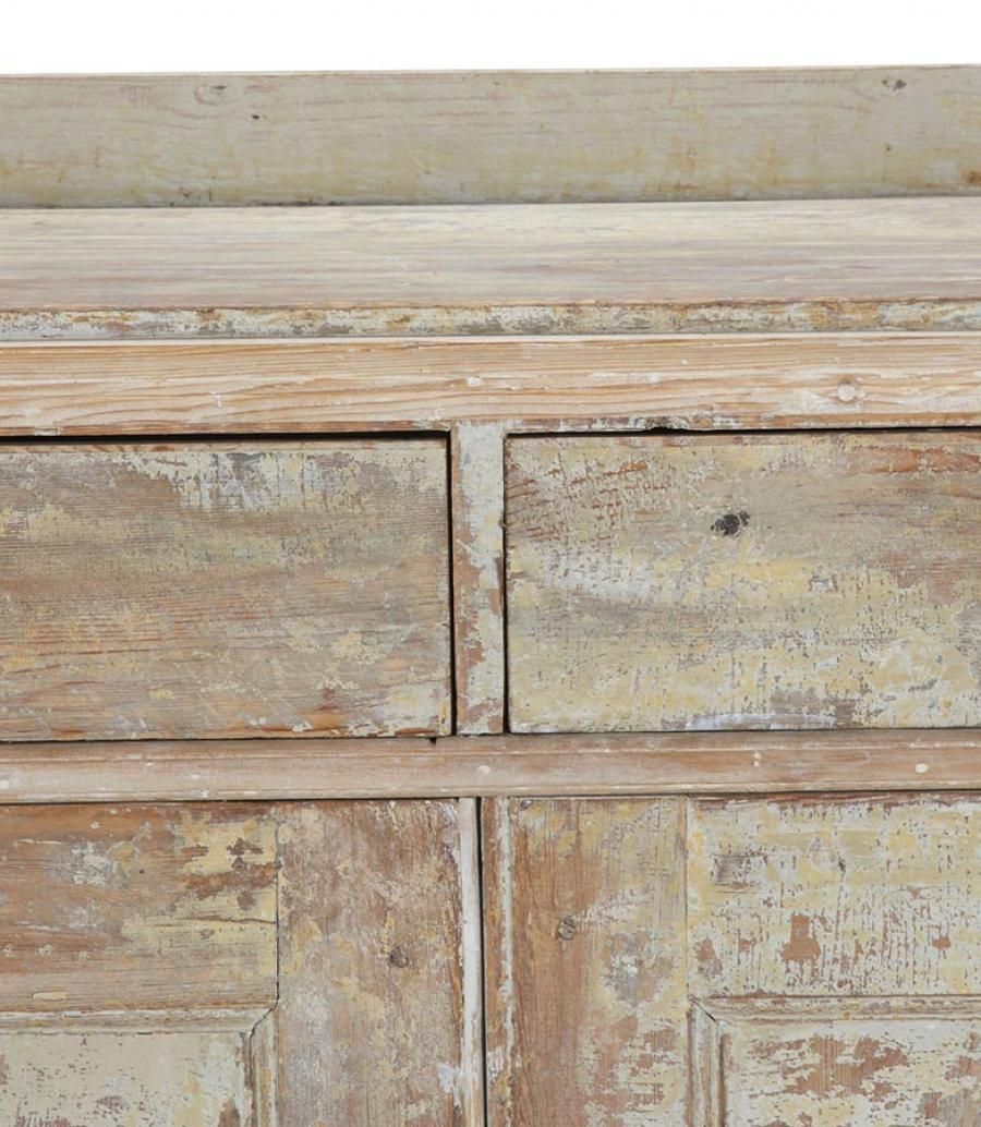 Large Late 18th Century Swedish Gustavian Buffet In Original Paint photo buy