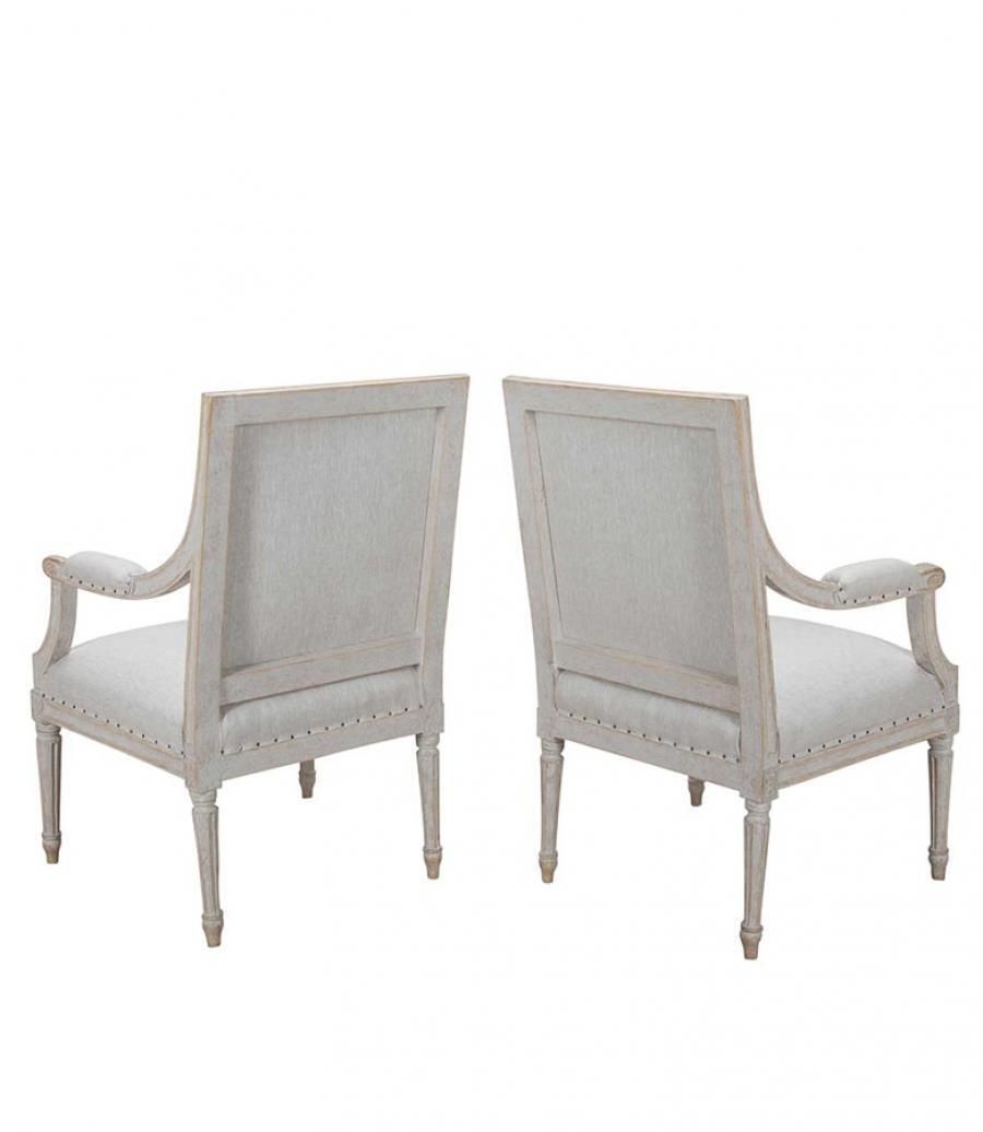 Pair Of Early 20th Century Swedish Gustavian Style Chairs photo furniture