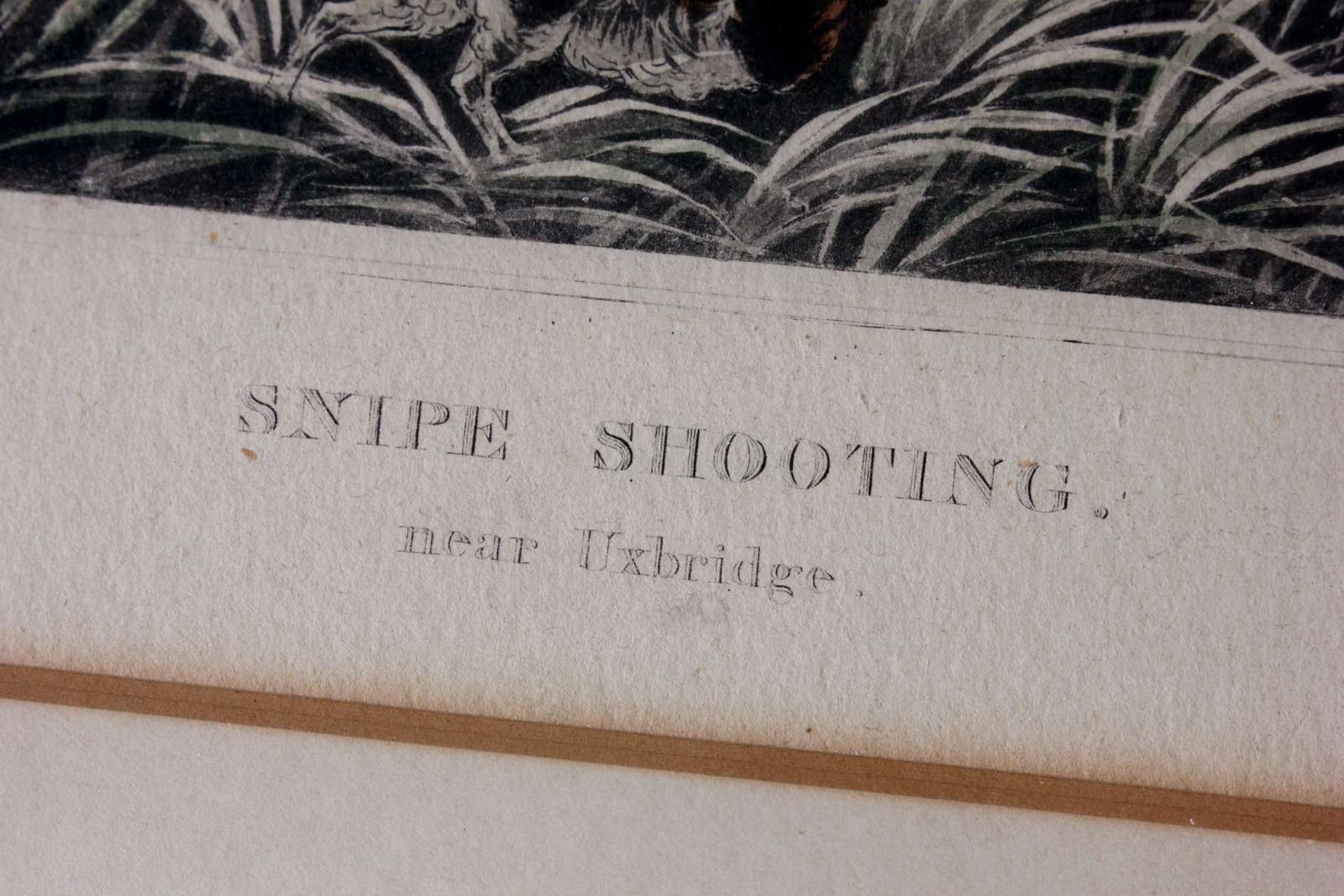 Snipe Shooting Near Uxbridge & Wild Duck Shooting Near Cowley. Lithograph. photo vinterior