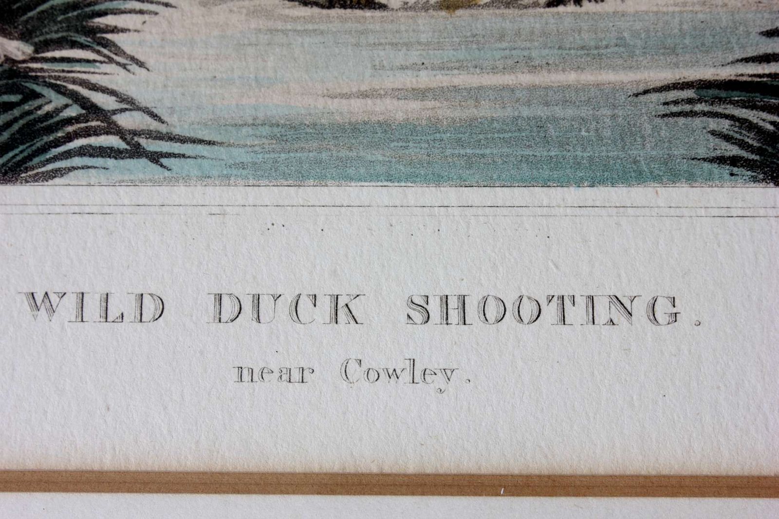 Snipe Shooting Near Uxbridge & Wild Duck Shooting Near Cowley. Lithograph. photo buy