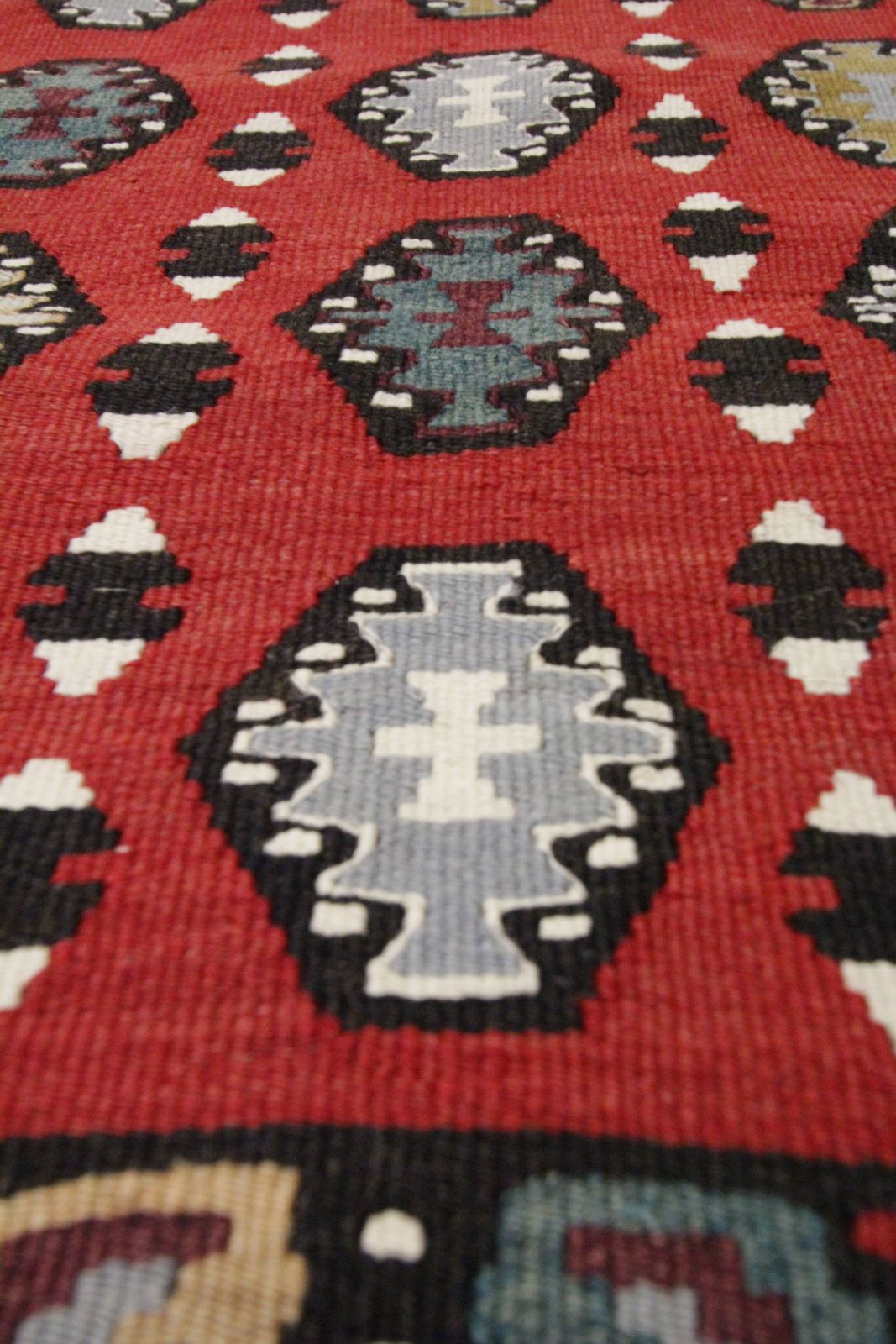Serbian Kilim Rug, Handwoven Wool Flatweave Carpet, Folk Art 245x150 Cm photo 2902.0