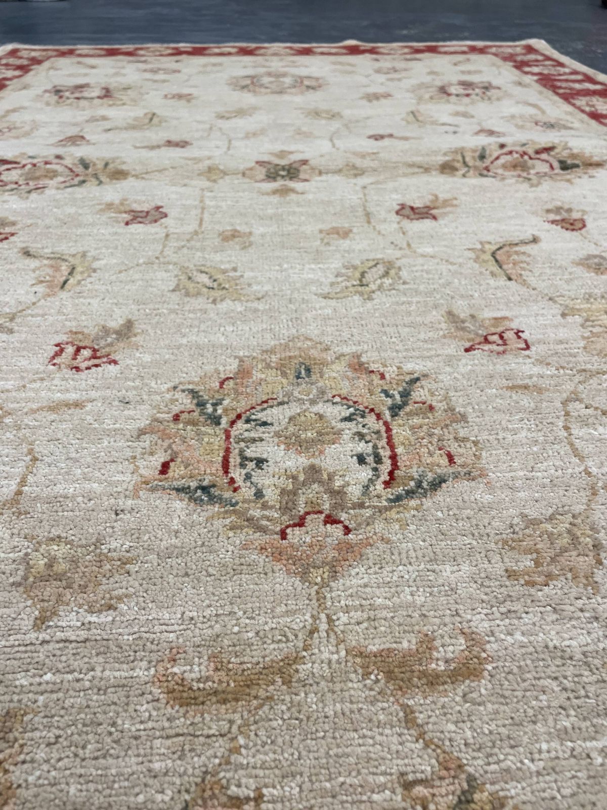 Traditional Living Room Rug, Cream Red Floral Oriental Carpet 119x175cm photo buy