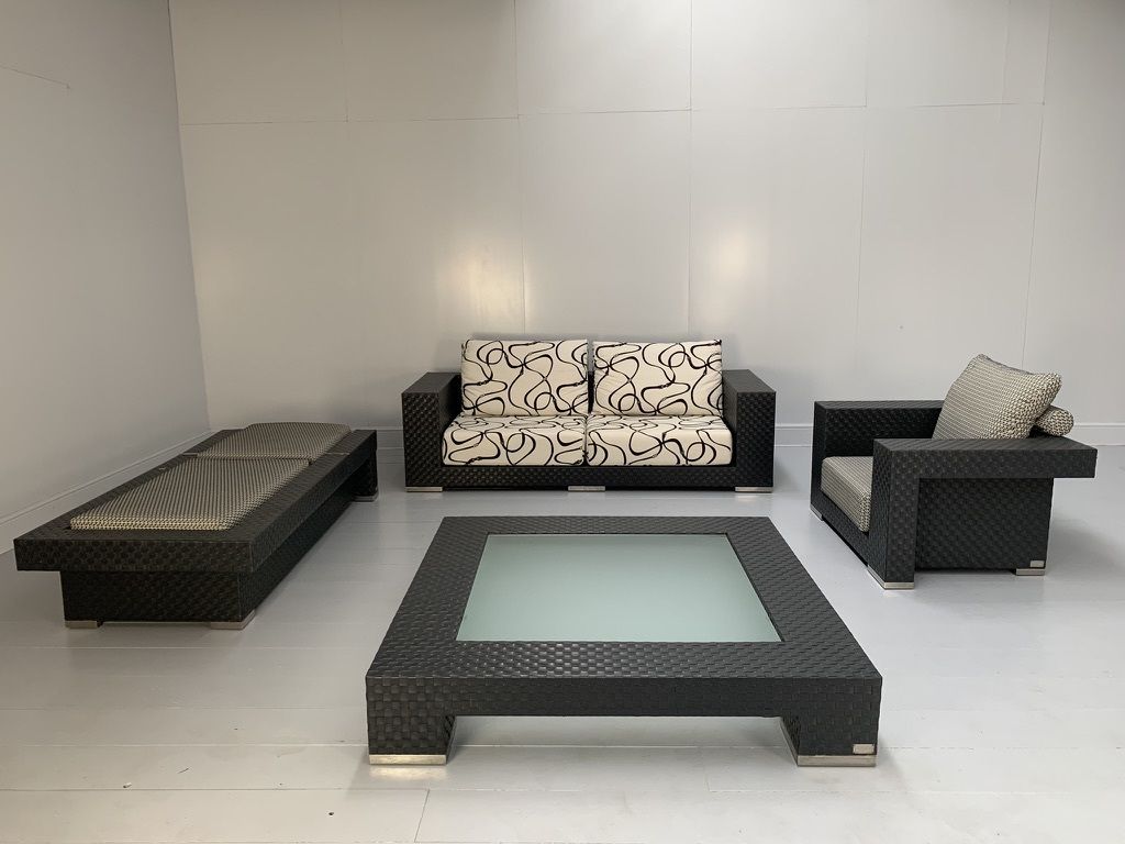 photo vintage Fendi Casa Outdoor Furniture – Sofa, Armchair, Lounger & Large Table