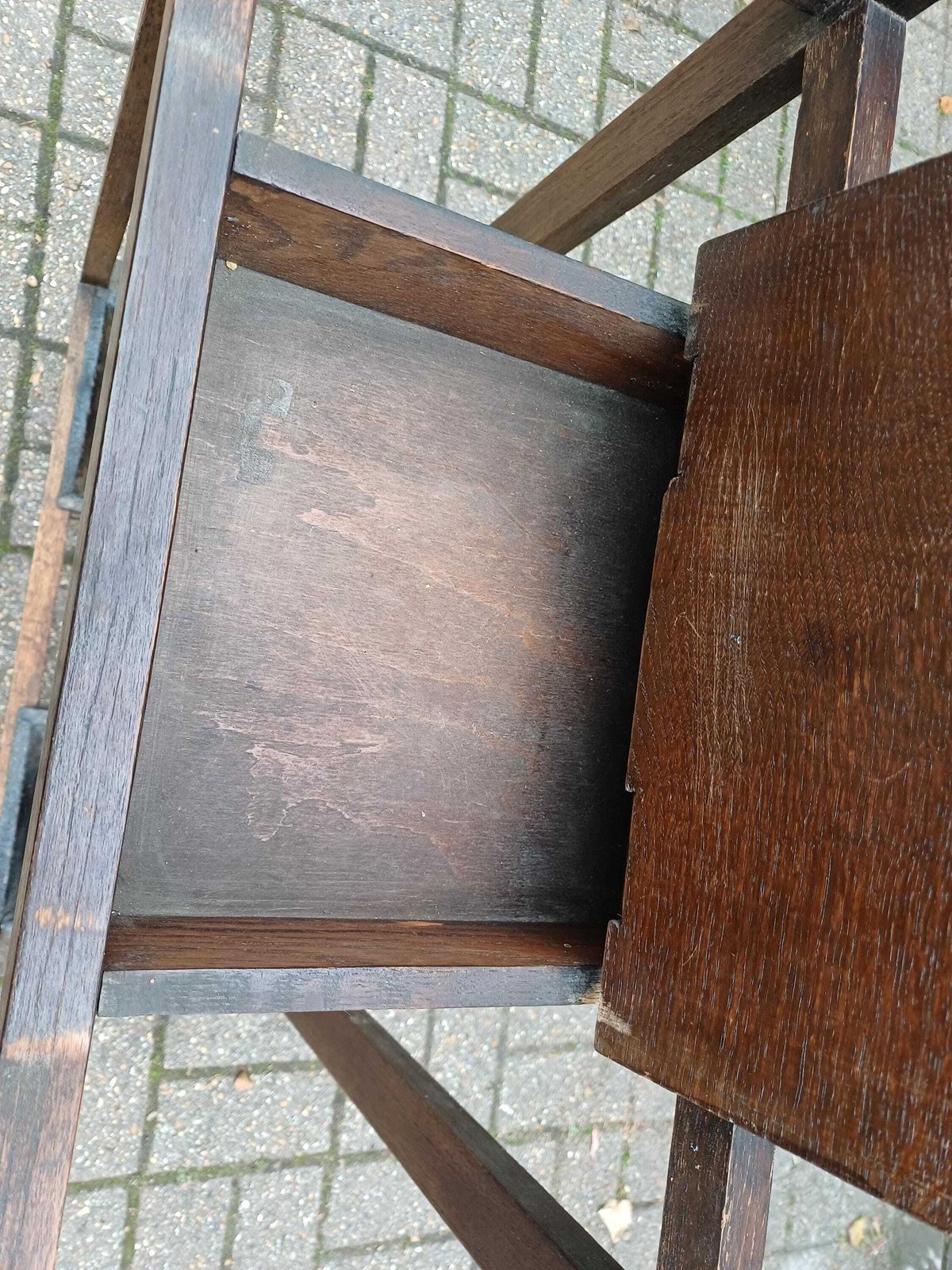 Antique Arts And  Crafts Oak Hall Stand Stick & Umbrella Stand With Mirror, 4 Hooks Lift Seat Storage And Twin Drip Trays Edwardian Entrance photo vintage