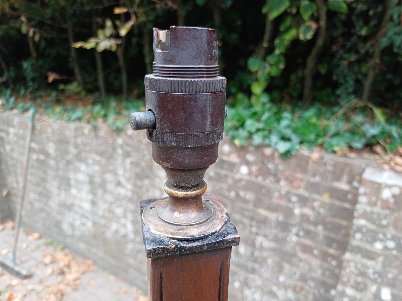 Antique Mahogany Floor Lamp Base, Hand Carved Vintage Standard Lamp, Rewired Vintage Lighting, Art Deco Style Pat Tested Free Hand Delivery photo for sale