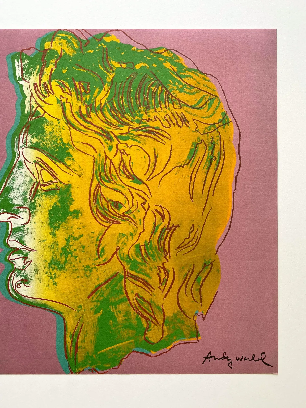Andy Warhol Vintage 1986 Limited Edition Large Fine Art Lithograph Print " Alexander The Great " 1982 photo Art