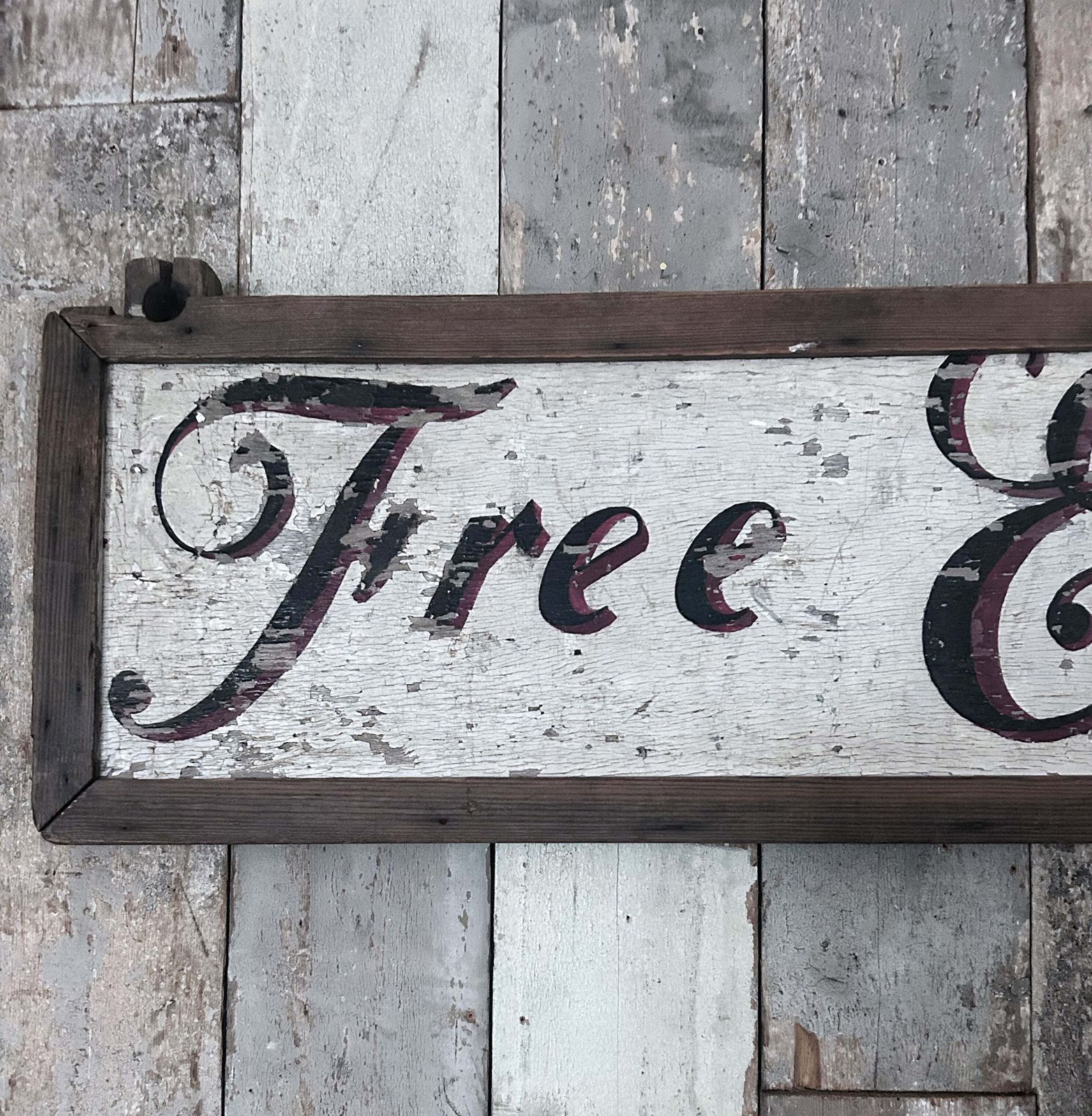 Large Antique Wooden Advertising Sign Engraving Service London photo 175.0