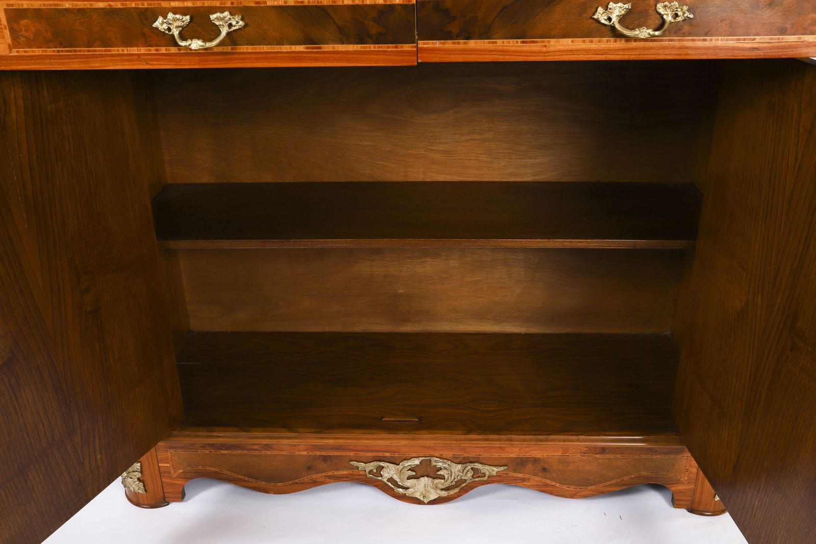 Antique French Floral Marquetry Marble Topped Side Cabinet Circa 1900 photo vintage