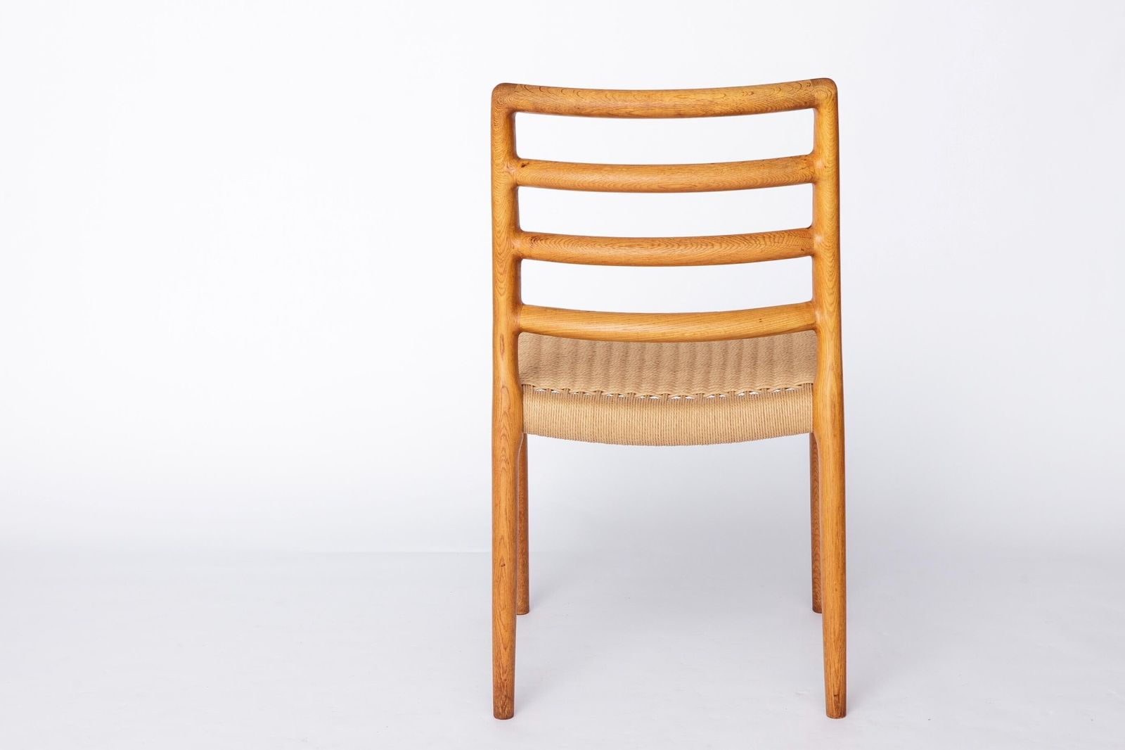 Niels Otto Møller Model 85 Chairs – Oak, Danish Mid Century Dining Chairs, 1980s, New Danish Cord Weave, Up To 6 Available photo buy