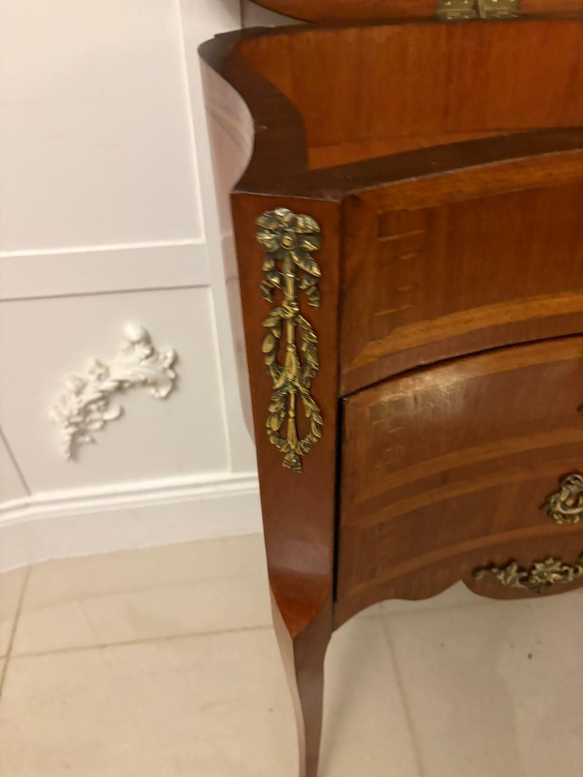 Antique Quality French Louis XV Style Marquetry Side Cabinet photo 1845.0