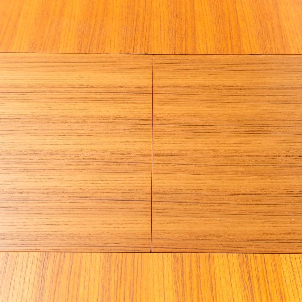 George Coslin 1960s Vintage Modern Antique Extendable Round Teak Dining Table photo vintage