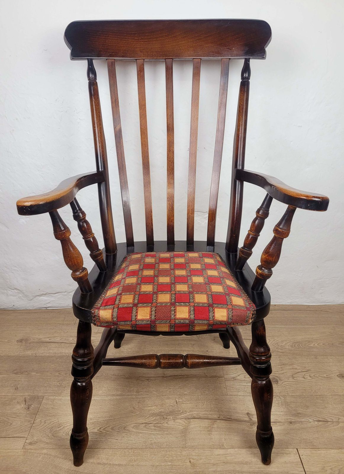 Victorian Windsor Armchair Yorkshire Elm Beech Highback 19thc photo vintage