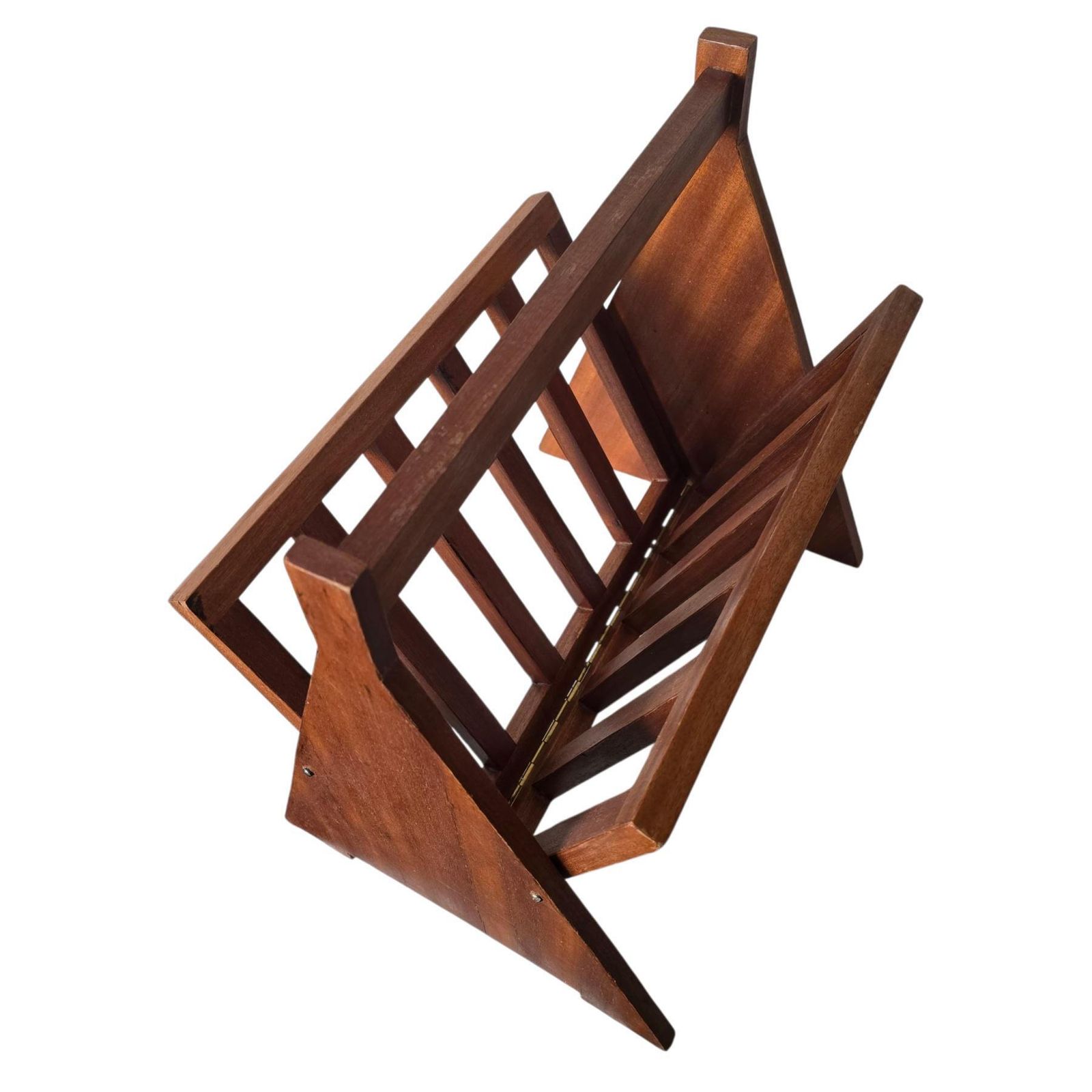 photo furniture Vintage Mid Century Modern Trolley Table With Basket For Magazines Mcm Wheels Bar Cart Made Of Iron And Rattange Braid