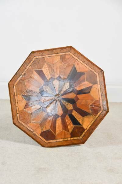 Fine Quality Victorian Parquetry Side Table photo furniture