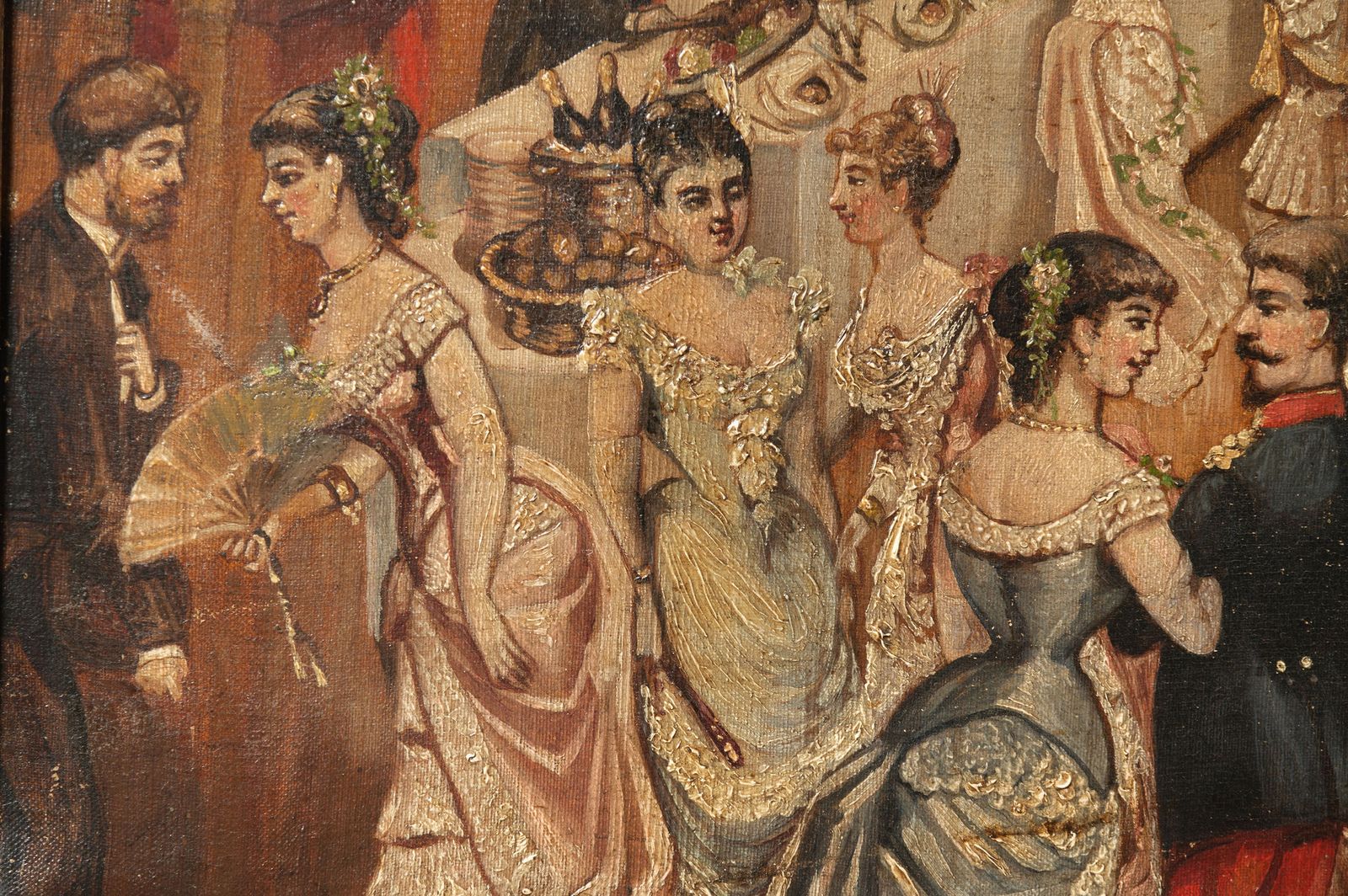 19th Century Oil On Canvas, 1800s photo for sale