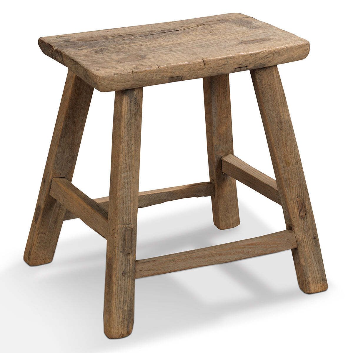 A Frame Wooden Chinese Stool, 1800s