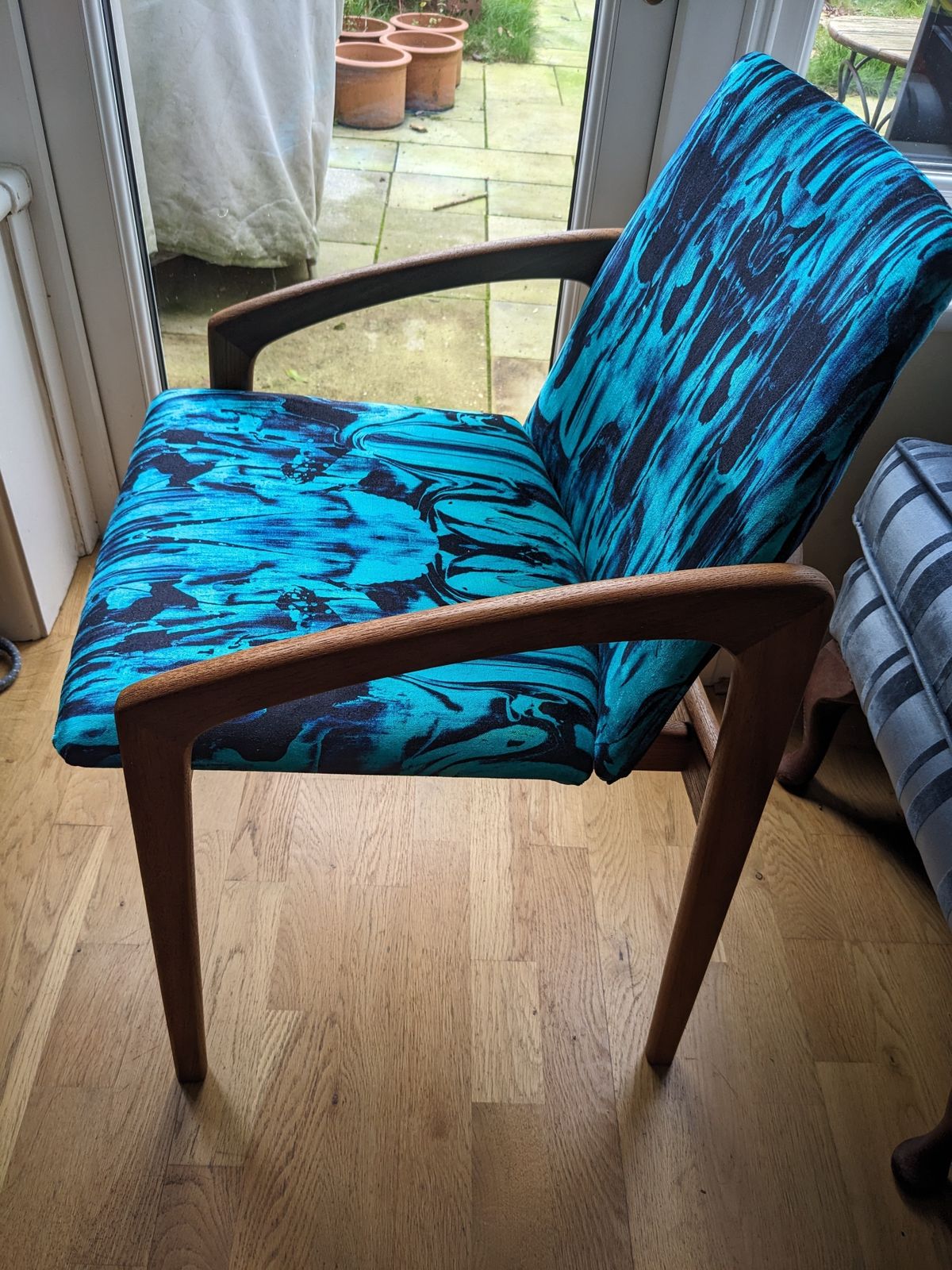 1960's Model 23 Teak Chair, Designed By Henning Kjærnulf For Korup Stolefabrik. photo Furniture