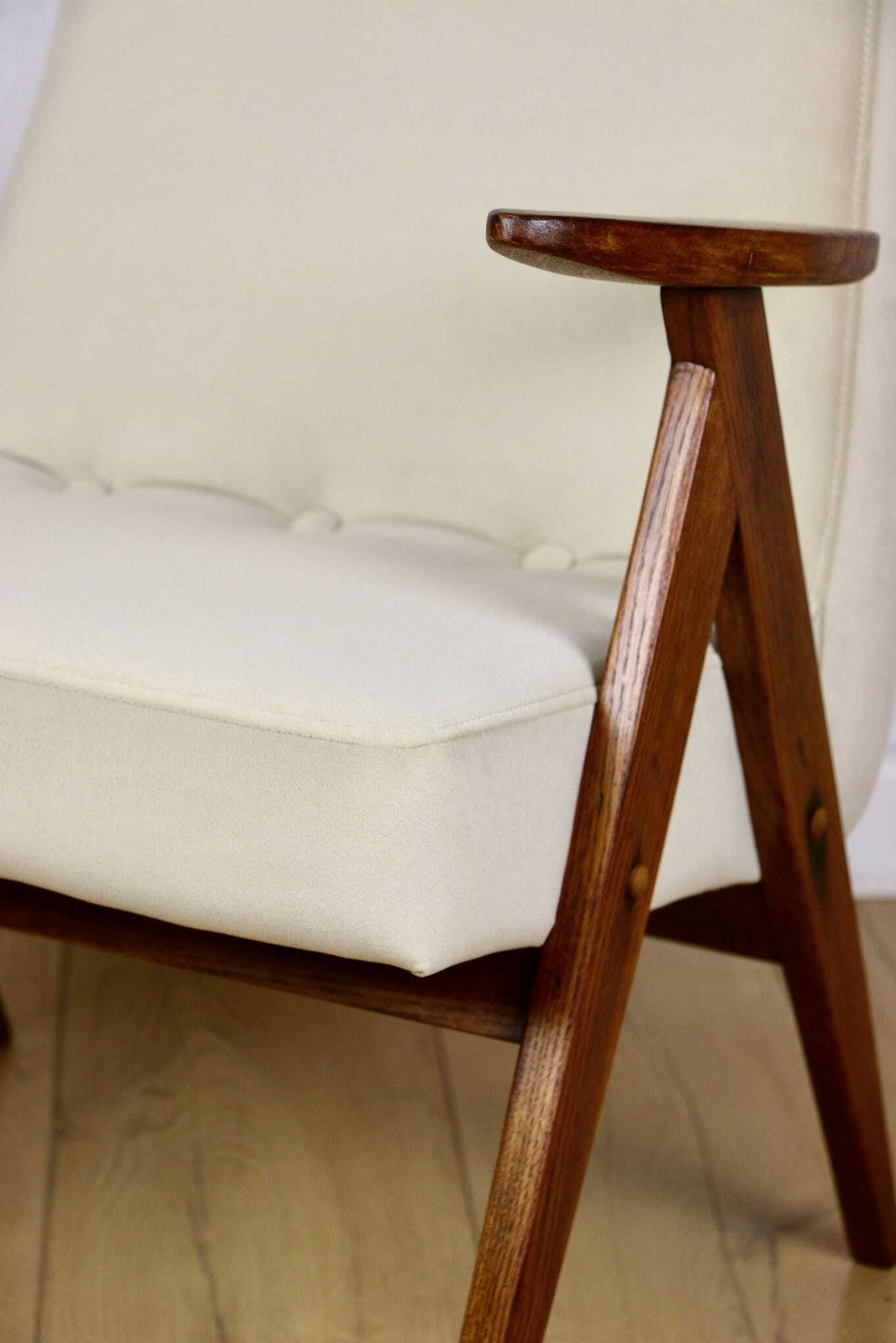 photo furniture Chierowski 366 Armchair, 1970s Beige Dark Oak 1970s