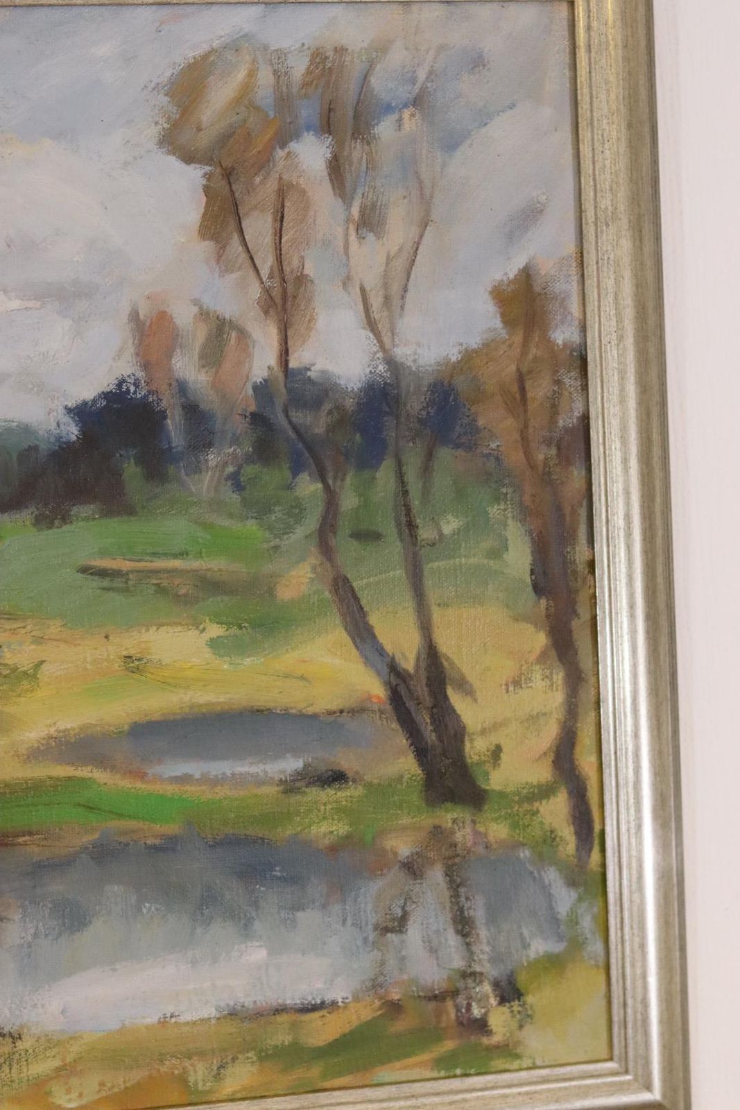 photo for sale Original Mid Century Swedish Oil On Canvas – Landscape By Gunnar Ekdahl – Signed & Framed – 67 × 74 Cm (26.4" × 29.1")