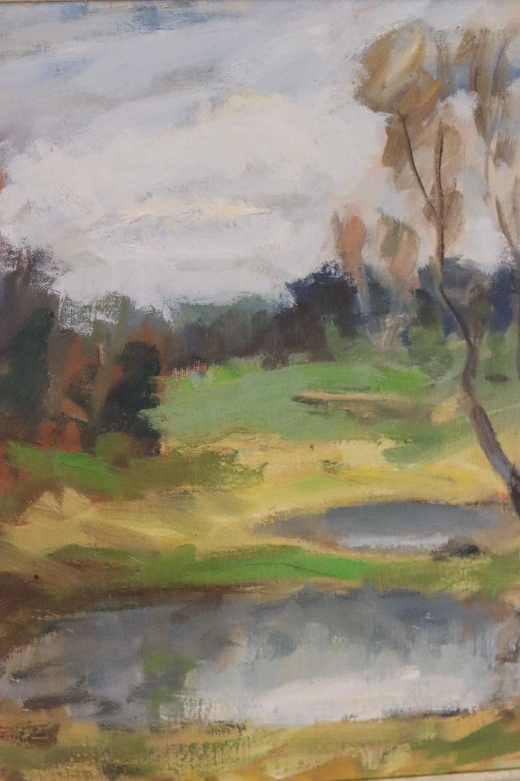 Art Original Mid Century Swedish Oil On Canvas – Landscape By Gunnar Ekdahl – Signed & Framed – 67 × 74 Cm (26.4" × 29.1") photo