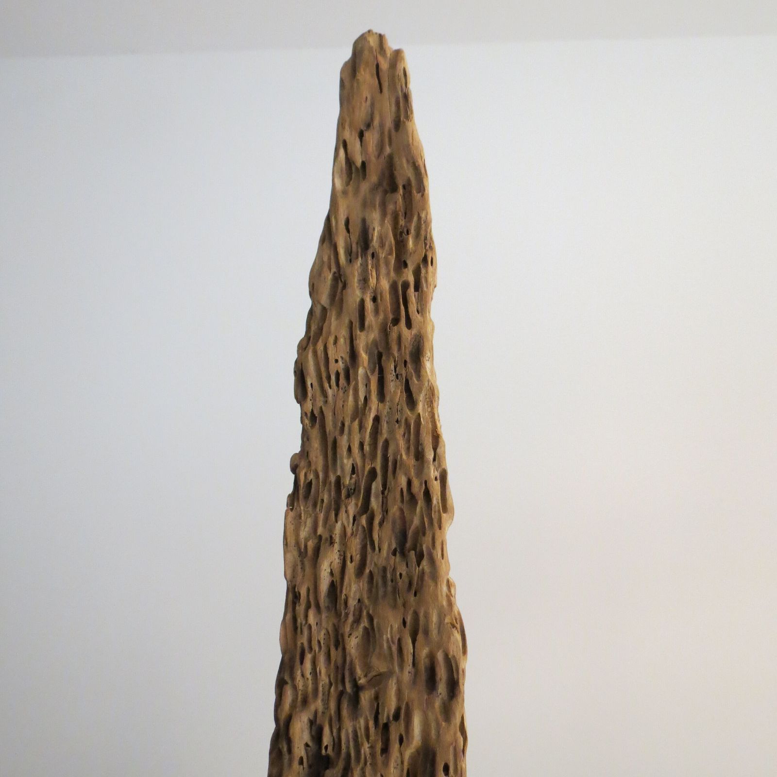 Art Tall Vintage Wooden Large Sculpture 1970s Mid Century photo