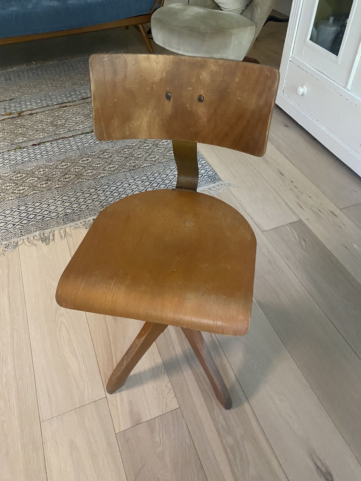 Original Mid Century Modern German Architect's Chair Circa 1950s