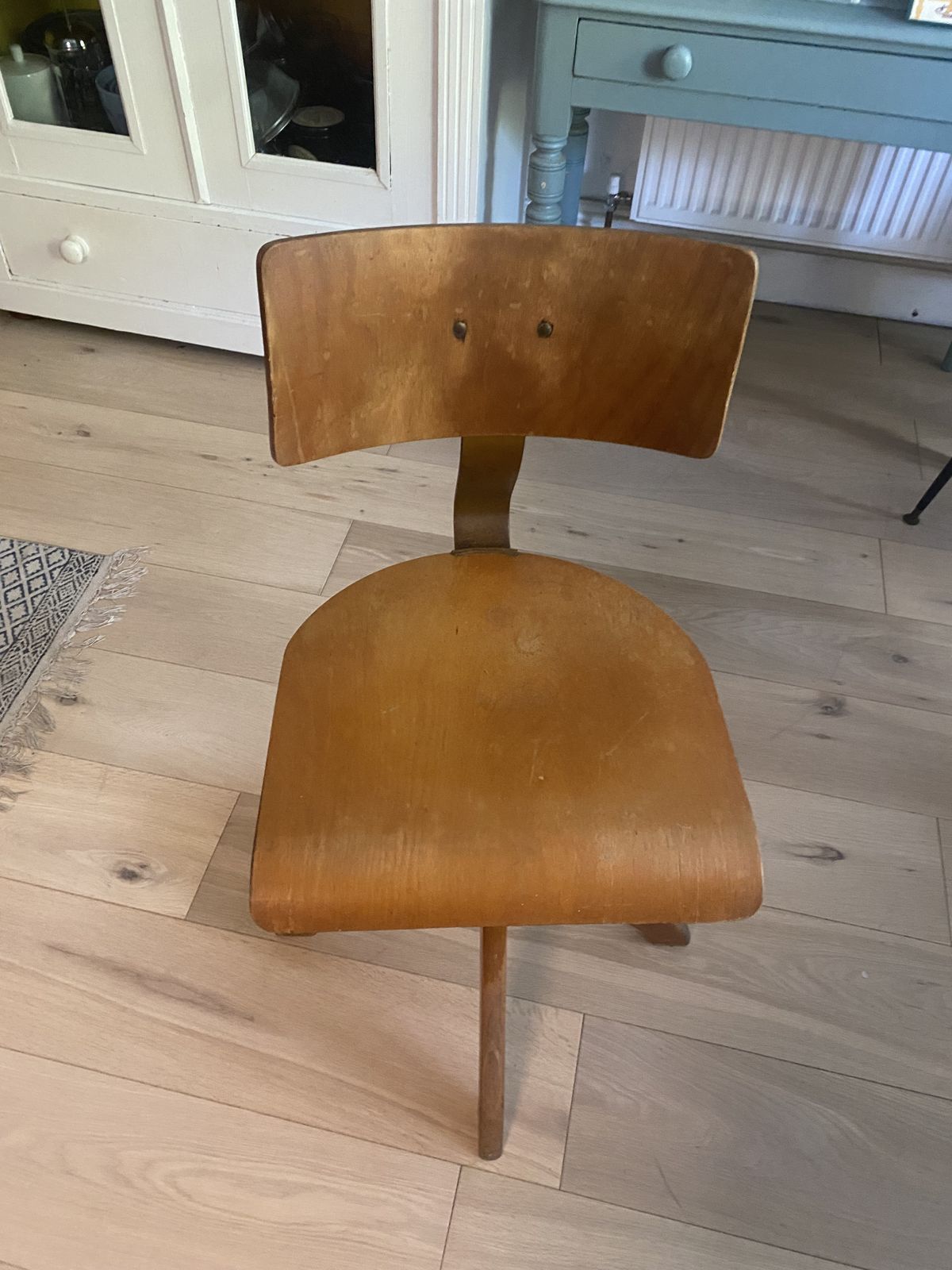 Original Mid Century Modern German Architect's Chair Circa 1950s photo Furniture
