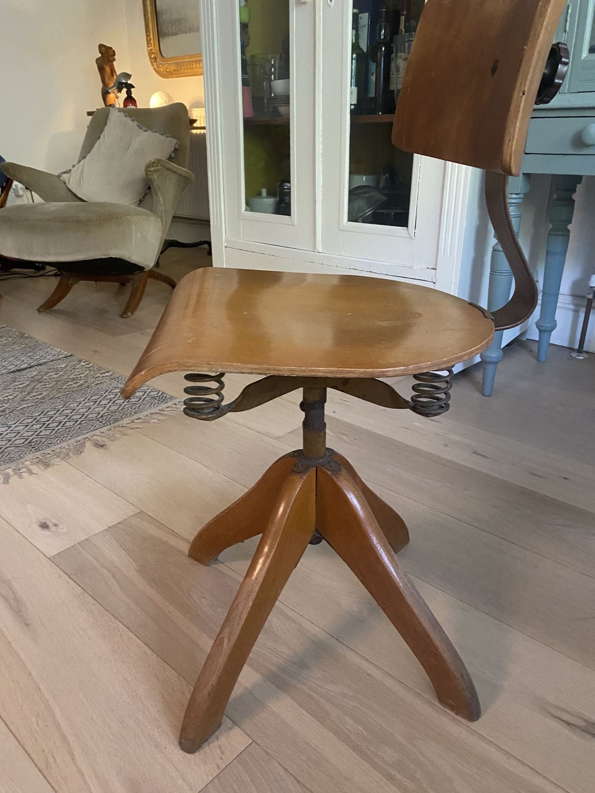 Original Mid Century Modern German Architect's Chair Circa 1950s photo buy