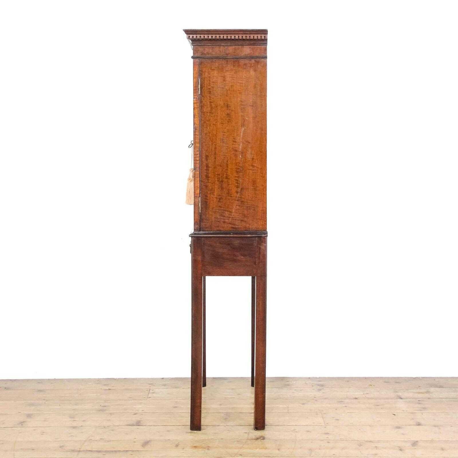 Small Antique Glazed Display Cabinet | Antiques | Antique Cabinet | Antique Storage | Display Cabinet (M 6472) photo Furniture