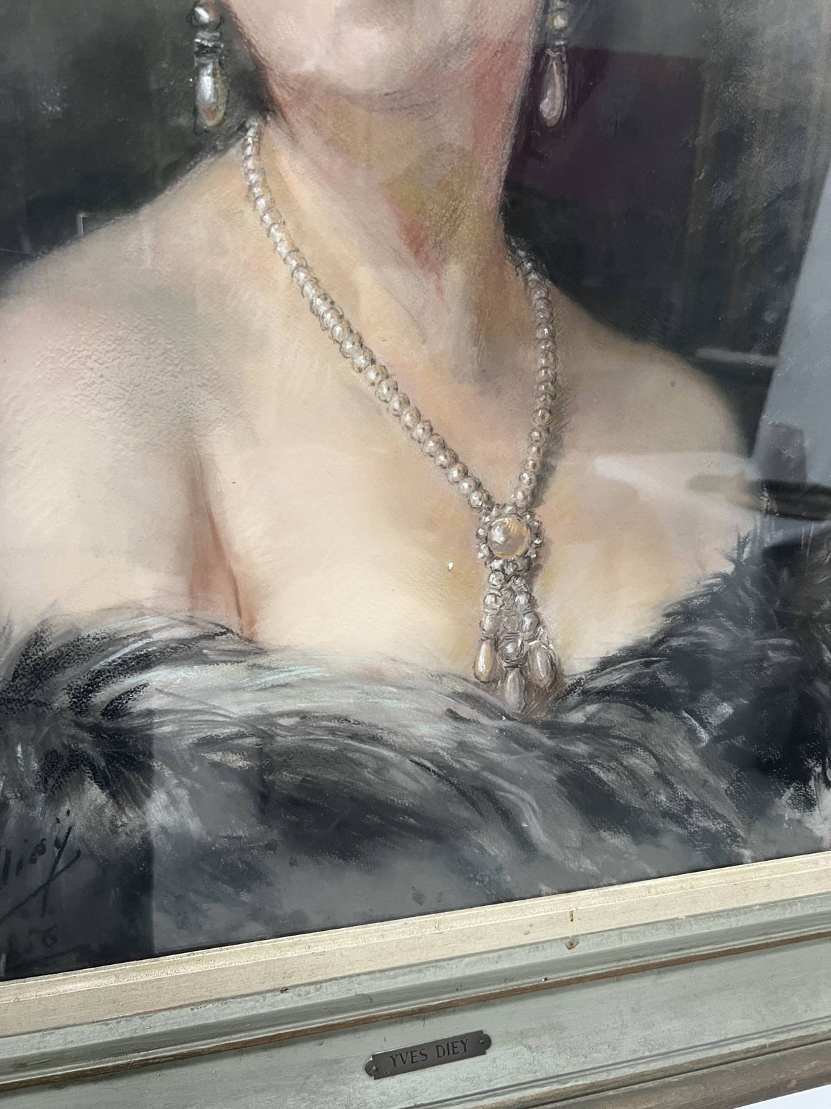 "Woman With Bare Shoulders By Yves Diey" Bust Portrait photo 841.5