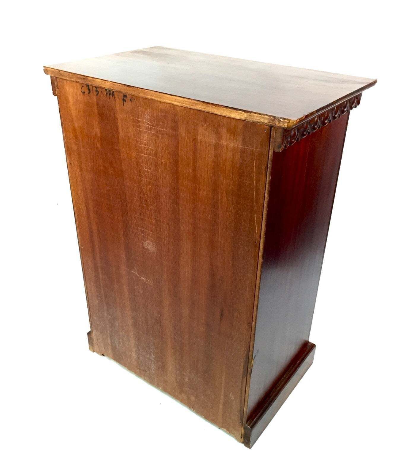 599.0 Antique Large Wooden Apothecary Drawer Unit / Storage Filing Cabinet Chest C1900 photo