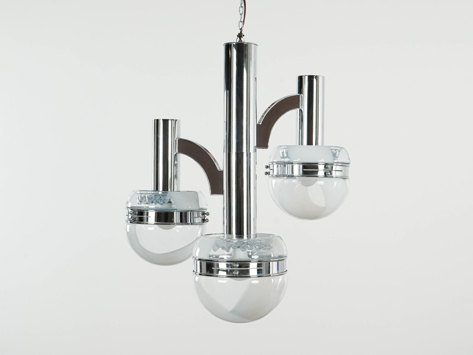 Space Age Chandelier, Murano Glass, 1970s, Made In Italy photo vinterior