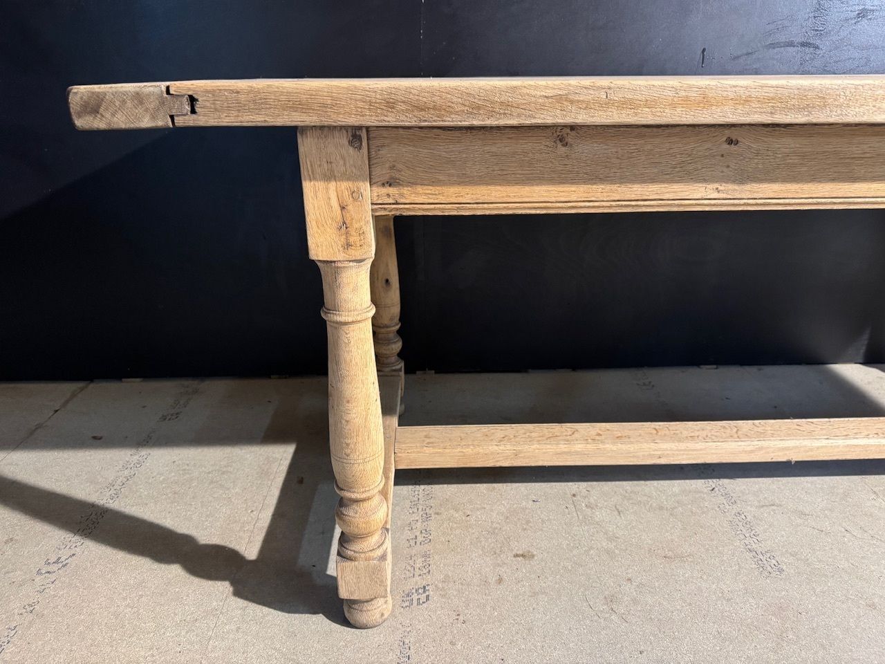 Oak Farmhouse Dining Table photo vintage