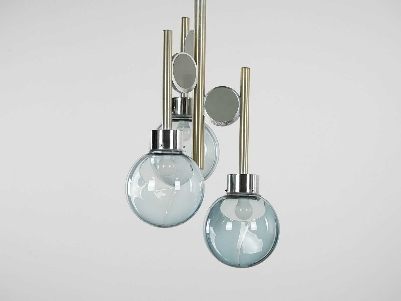 Space Age Chandelier, Murano Glass, 1970s, Made In Italy photo Lighting