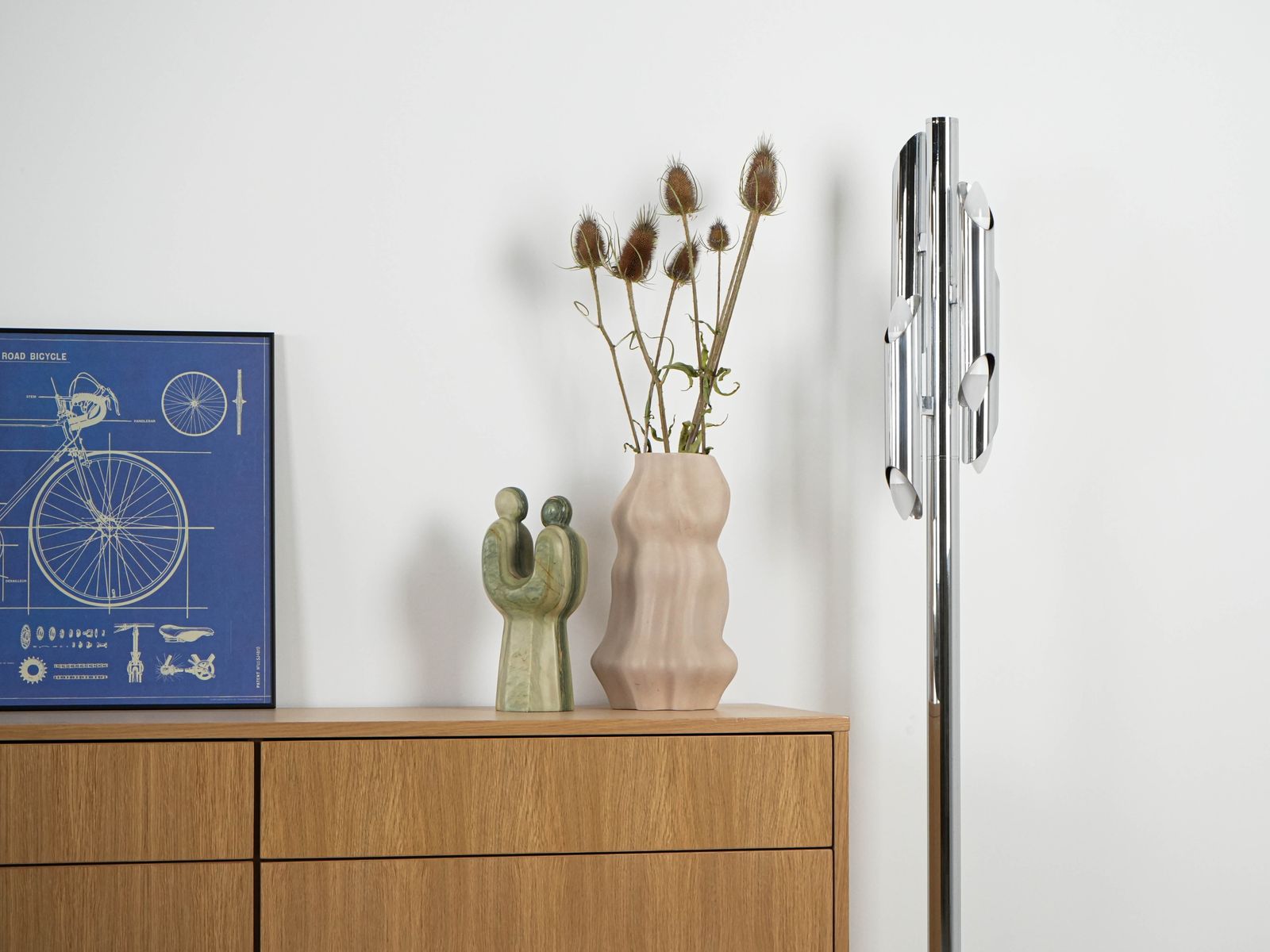 Metal Floor Lamp, Space Age, Manufactured In Italy photo Lighting