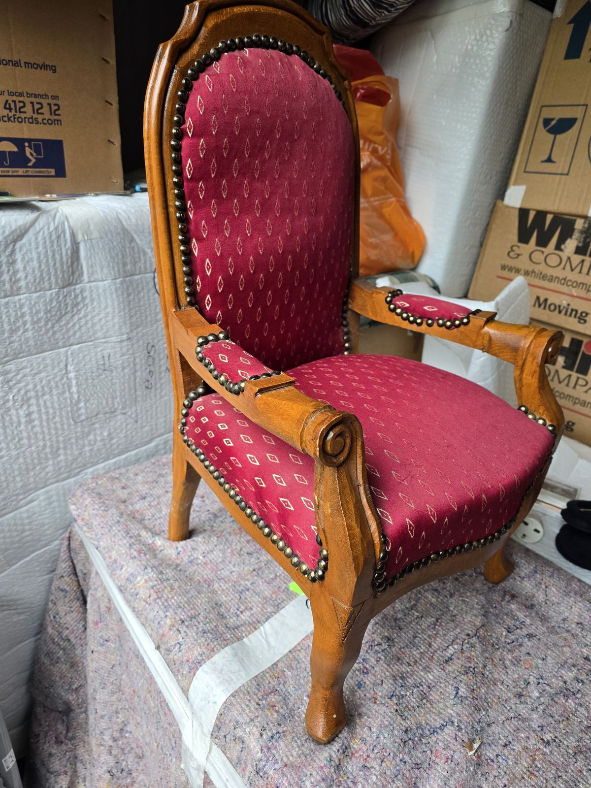 Set Of 3 Child Size Reproduction Louis XIV Style Chairs photo 250.0